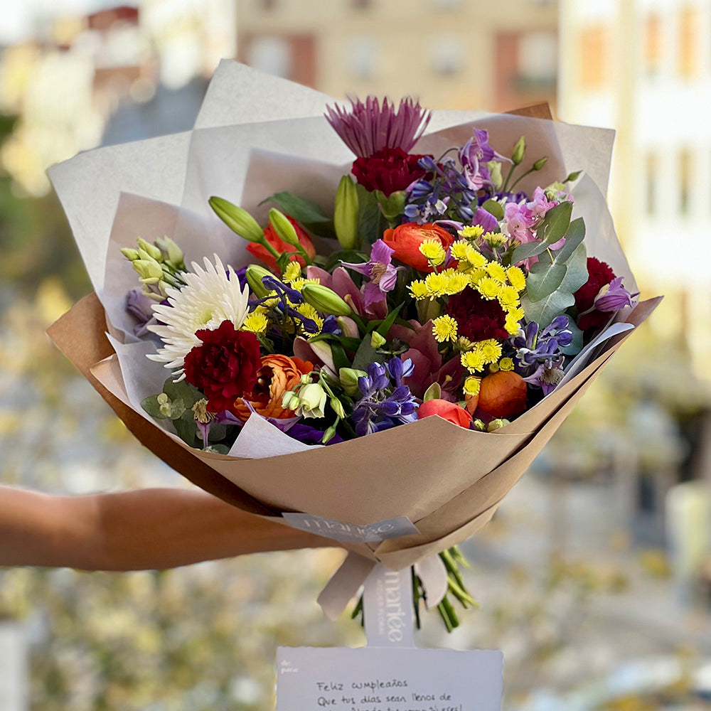 Mariée Atelier Floral Ramo de flores Ramo de flores Colorido envío Gratis en Valencia regalos gift flowers blumen geschenk bouquet